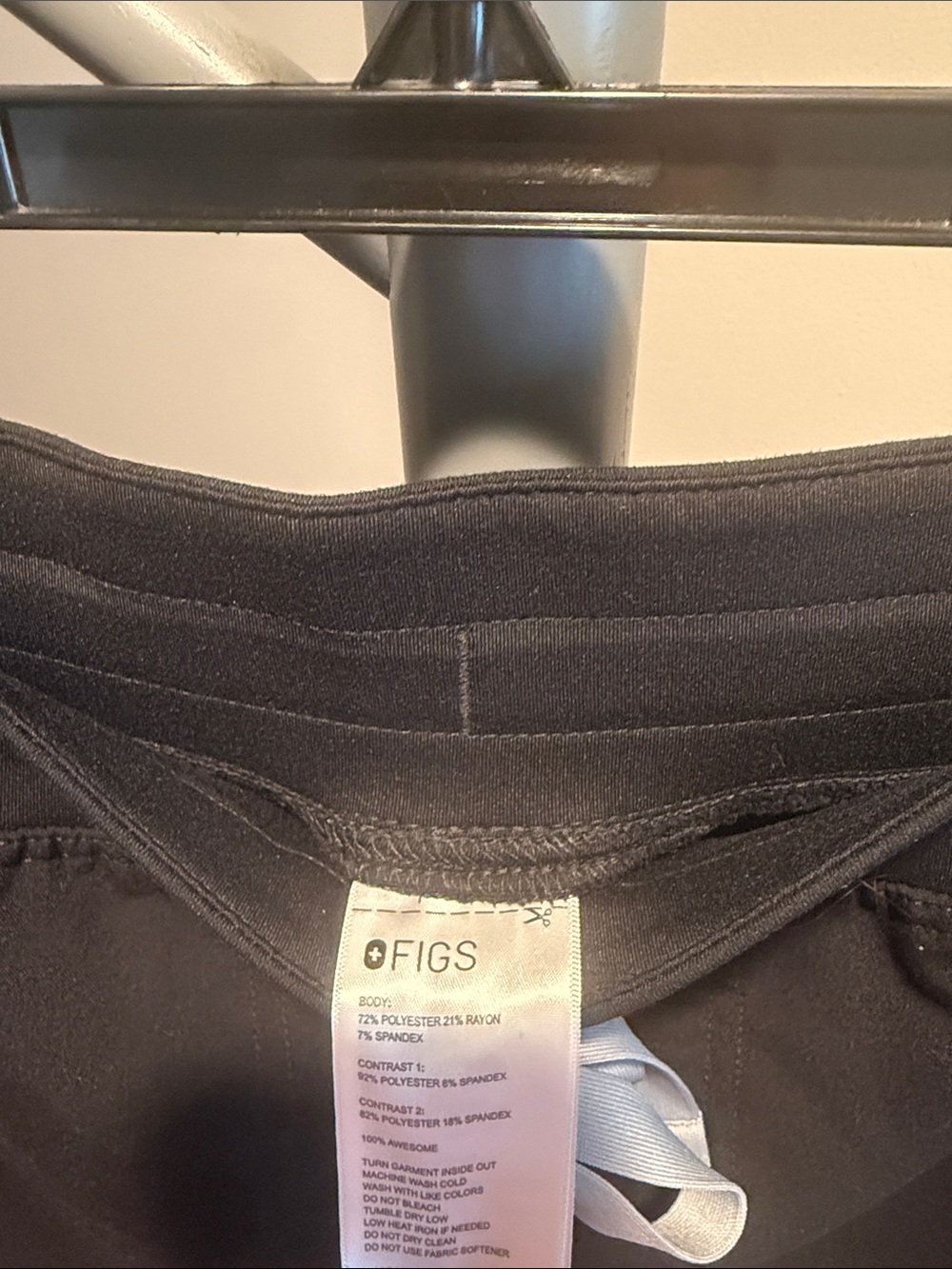 Figs- High Waisted Isabel Wide Leg - Small Petite Scrub Pant - Picture 5 of 7